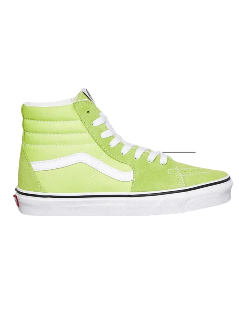 Vans Sk8-Hi High Top Sneakers - Lime & White